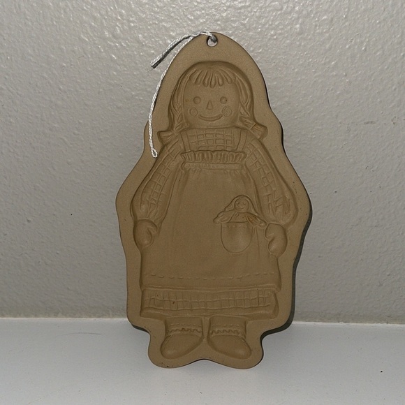 Brown Bag Cookie Art Mold Raggedy Andy 1988 & Raggedy Ann - Picture 2 of 4